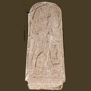 Baal with a lightening bolt in his hand: Wikipedia/Marie-Lan Nguyen