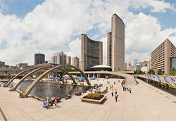 City of Toronto in hot water over financing a mural depicting a Jihadi battle cry. Photo Toronto City Hall: by Paolo Costa Baldi. License: GFDL/CC-BY-SA 3.0