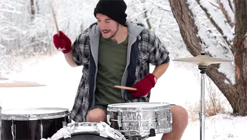 “Little Drummer Boy” as it should be played — on a&nbsp;drum