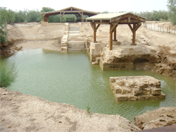The purported spot on the Jordan River where Jesus was baptized. Photo Wikipedia/producer