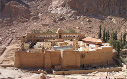 A Byzantine church discovered in Israel, complete with a secret. Photo Byzantine Church in Egypt Wikipedia/Marc Rycharert