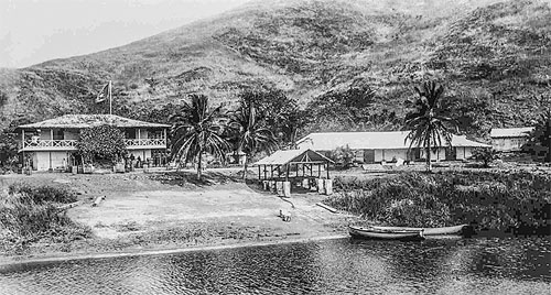 A photo of William's missionary base on the Vanga River in the Congo.