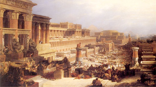 The Departure of Israelis from Egypt by David Robers 1828 / Wikpedia