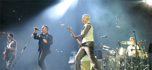 U2 in concert in 2009 Image: Wikipedia/SteBo