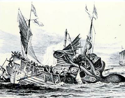 Giant Squid attacks submarine in the Bering&nbsp;Sea