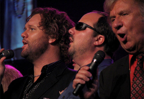 Bill Gaither trio in 2011 -- left to right David Phelps, Gordon Mote and Bill Gaither: Wikipedia/ruthdaniel3444