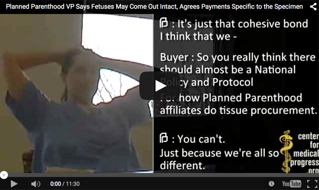 “Another Boy”: Fourth video released exposing Planned Parenthood’s harvesting of baby&nbsp;organs