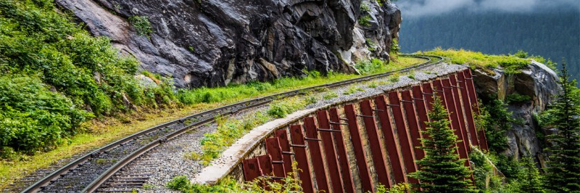 Navigating life with a one track mind. Photo: Blind corner Skagway line in Alaska Ted McGrath/Flickr.Creative Commons