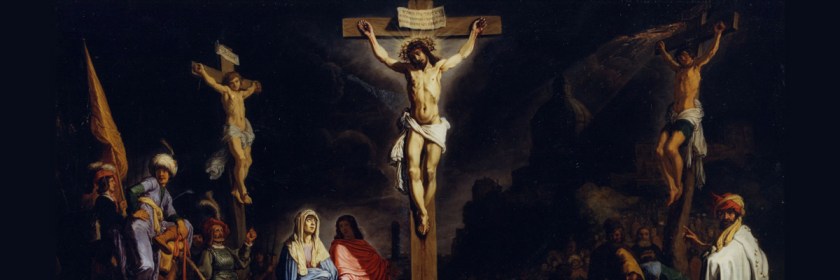 Crucifixion by Dutch painter Rembrandt Harmenszoon van Rijn (1606-1669)