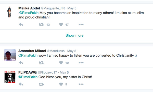 TweetRespondingToRimaFakihconversion