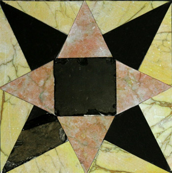 Star pointed tile from the Second Temple (Photo: Temple Mounts Sifting Project/Zachi Dvira)