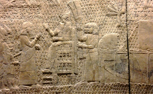 They have even found evidence of the battle for Lacish is ancient Assyria. The following relief on display in the British Museum portrays King Sennacherib. The words on the left read: "Sennacherib, the mighty king, king of the country of Assyria, sitting on the throne of judgment, before (or at the entrance of) the city of Lachish (Lakhisha). I give permission for its slaughter." Credit: oncenawhile/Wikipedia