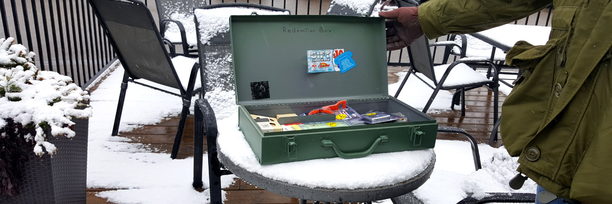 Wayne's redemption box