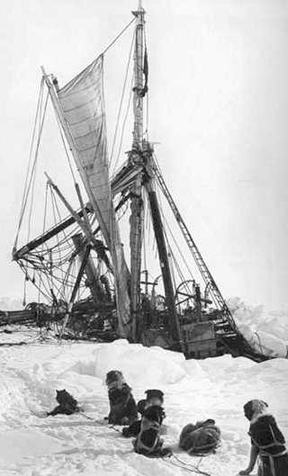 Sinking of Shackleton's ship Endurance in November 2015: Credit Wkipedia
