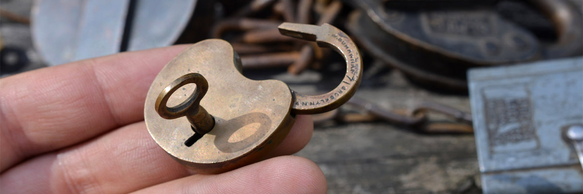 Antique baggage lock Credit: Michael Kappel/Flickr/Creative Commons