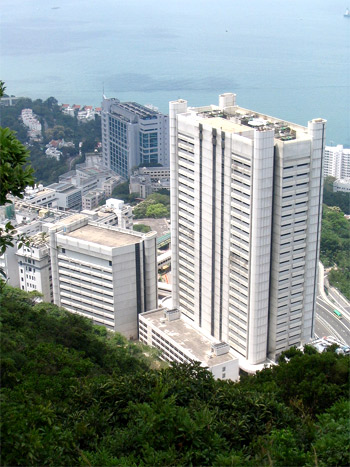 Queen Mary Hospital, Pok Fu Lam Island, Hong Kong Credit: minghong/Wikipedia