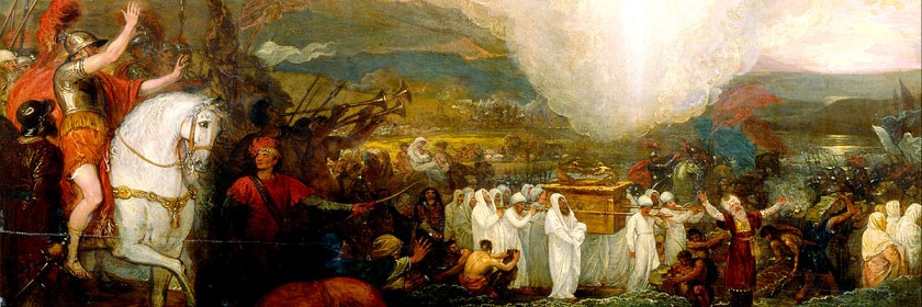 Painting of Israel carrying the Ark of the Covenant into the Promised Land under Joshua by Benjamin West (1738 -1820) Credit: Wikipedia