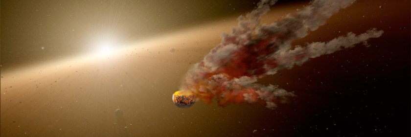 Asteroid collision artist's representation Credit: NASA/Wikipedia