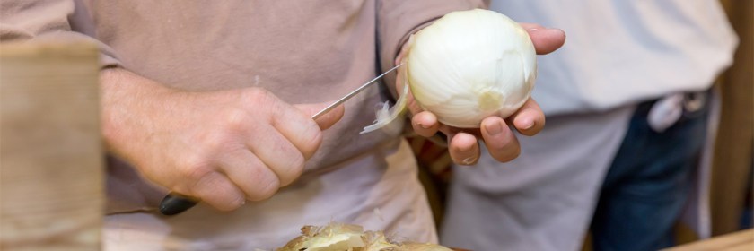 Forgiving others is like an onion with many layers. Credit: Marco Verch/Wikipedial