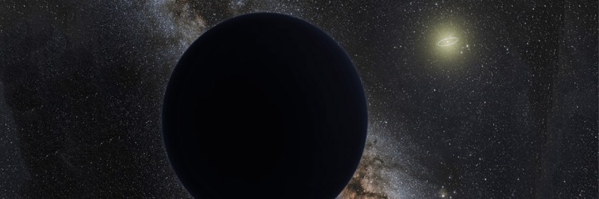 Artist rendering of ninth planet hovering on the outer edge of our solar system. The bright light in the centre portrays Neptune orbiting the sun Credit: ESO/Tom Ruen/Nagualdesign -- NASA