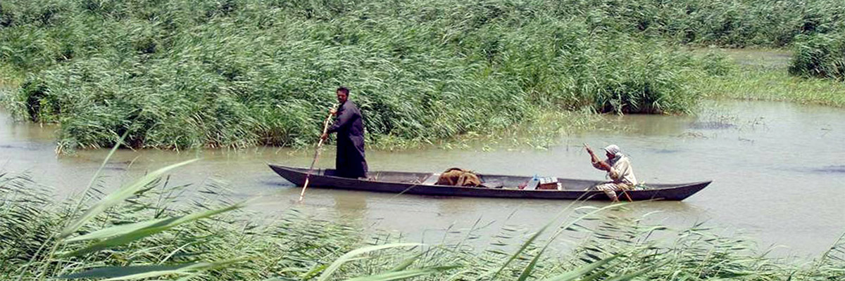 El Valle de Mesopotamia donde Abraham y Sara vivieron antes de que Dios los llamara en su viaje de fe: Crédito: Hassan Janall Cuerpo de Ingenieros del Ejército de EE. UU. / Wikipedia