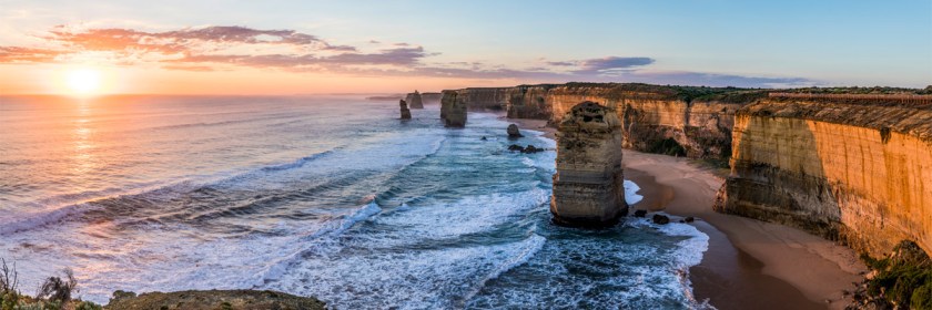 The 12 Apostles is a collection of 12 limestone stacks jutting out of the ocean on the southern coast of Australia Credit: Pablo Fernandez/Flickr/Creative Commons