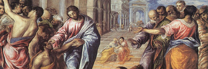 Jesus healing the blind man by El Greco (1541-1614) Credit: Wikipedia