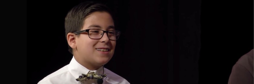 William Maillis, 11, being interviewed by HCHC Media Credit: HCHC Media/YouTube capture