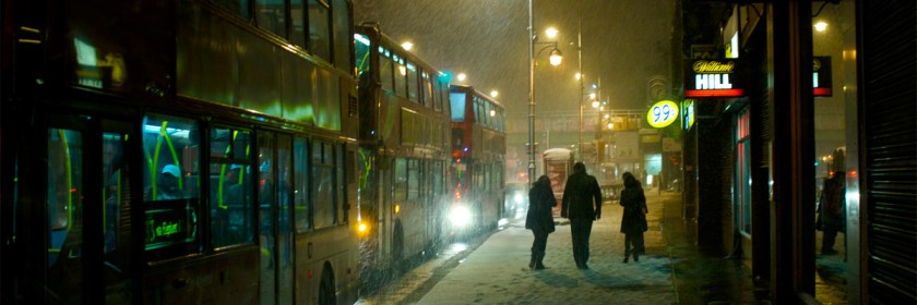 Snowy night on Brixton High Street in London, England Credit: A bloke called Jerm/Flickr/Creative Commons
