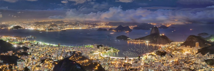 Rio De Janeiro, Brazil at night Credit: Rafael Defavari/Wikipedia/Creative Commons