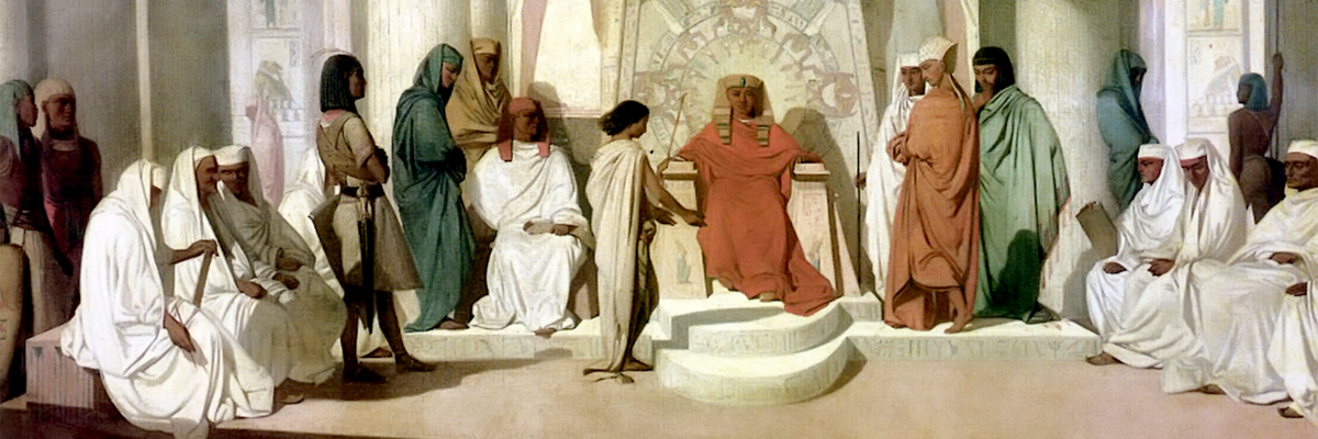 Joseph interprets the dreams of the Pharaoh by Adrien Guignet (1816-1854): Wikipedia/Creative Commons