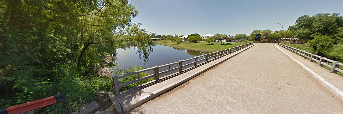 Bridge in Resistencia, Argentina going over Rio Negro River Credit: Google Earth