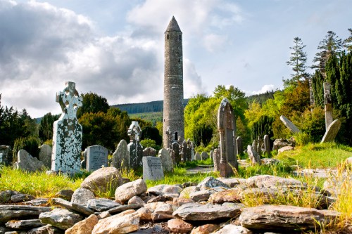 Old Graveyard in Glendalough, Ireland