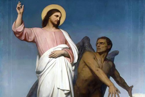 Satan's temptation of Christ by Ary Scheffer