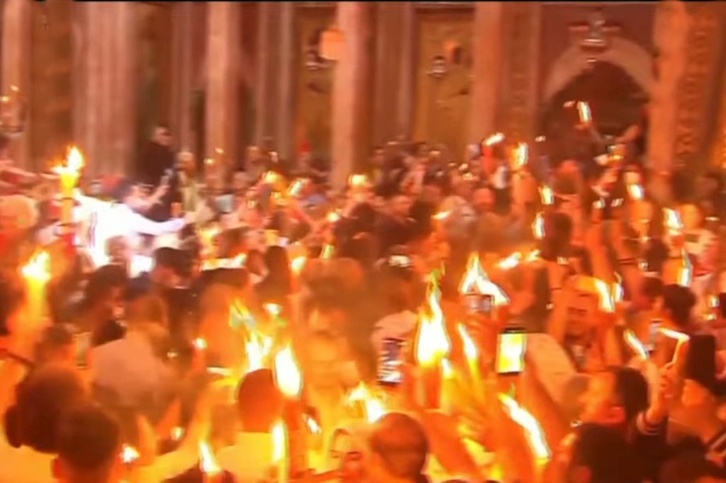 Why are Russian Orthodox Priests waving ‘Holy Fire’ over a Russian&nbsp;town?