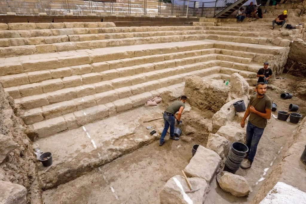 Steps leading down to the Pool of Siloam uncovered for the first time in 2,000&nbsp;years