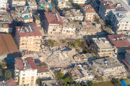 Destruction in Turkey's Hatay province after earthquake struck Turkey and Syria in Feb. 2023