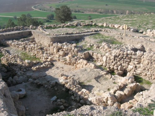 Tel Zafit, the remains of the Ancient Philistine city of Gath in Israel