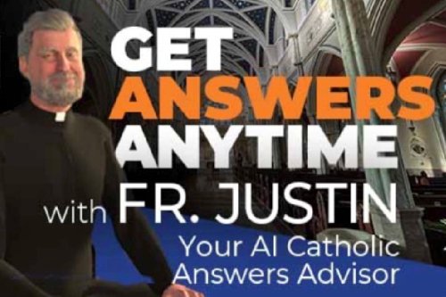 Father Justin, AI created by Catholic Answers