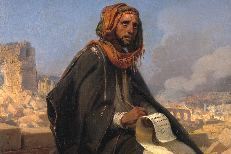 The Prophet Jeremiah and the fall of Jerusalem by Horace Vernet
