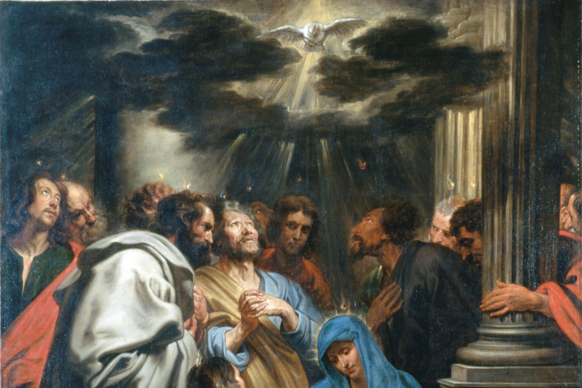 Holy Spirit descends on Day of Pentecost by Anthony van Dyck