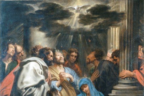Holy Spirit descends on Day of Pentecost by Anthony van Dyck