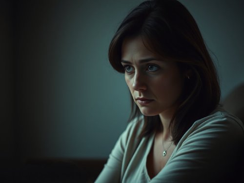 Depressed woman