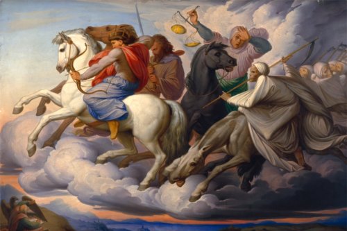 Painting of the four horsemen of the Apocalypse by Edward von Steinle