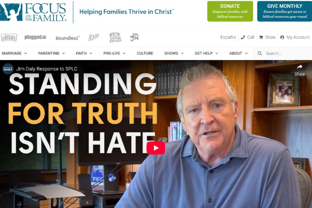 ‘Focus on the Family’ … and&nbsp;hatred?