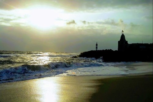 Dwarka Beach in Gujarat, India