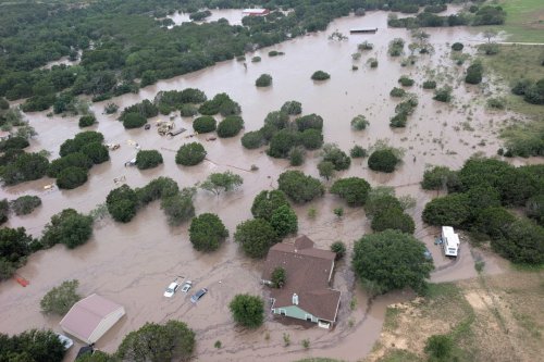 Photo of the flooding of the Guadalupe River in Central Texas on July 4, 2025