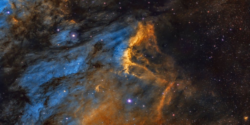 A photo of the Pelican Nebula