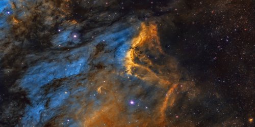 A photo of the Pelican Nebula