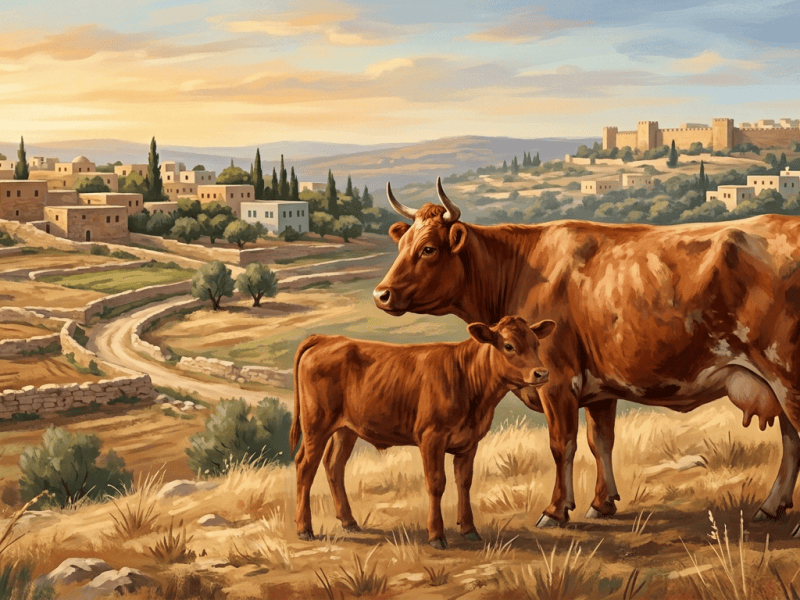 ¿Es el Nacimiento de una Ternera Vaca Roja en Israel una Señal de que Dios Quiere que los Judíos Reconstruyan el&nbsp;Templo?